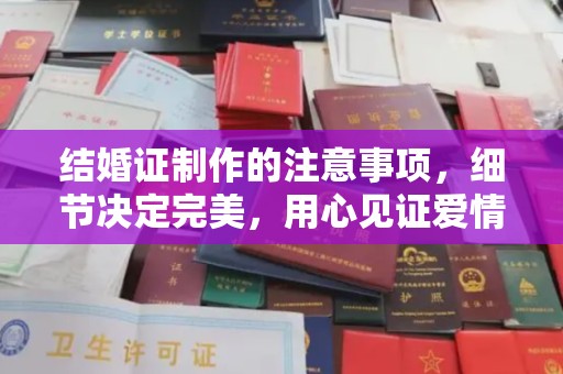 宜兴结婚证制作的注意事项，细节决定完美，用心见证爱情